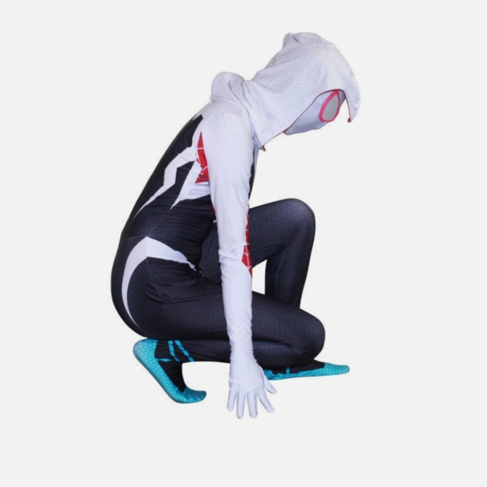 Like new 🕷️GWEN SPIDERMAN ✨COSTUME size 8years old girl - Picture 2 of 4